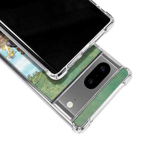 Disney Winnie the Pooh All Characters Google Pixel 7a Clear Case
